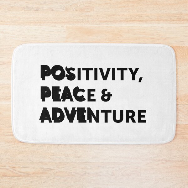 Item preview, Positivity, peace and adventure | quote designed and sold by My Stato.