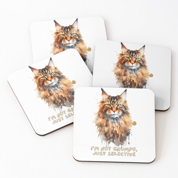 Item preview, Charismatic Maine Coon | Not Grumpy Just Selective designed and sold by Broskan.