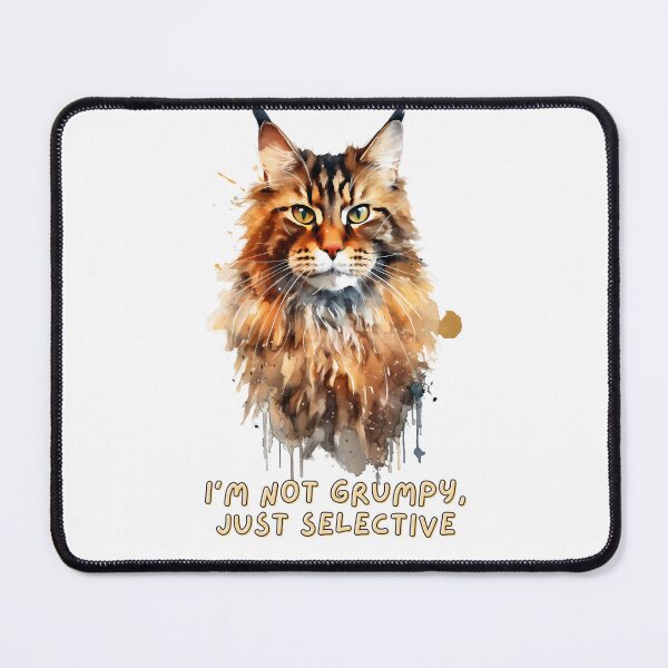 Item preview, Charismatic Maine Coon | Not Grumpy Just Selective designed and sold by Broskan.