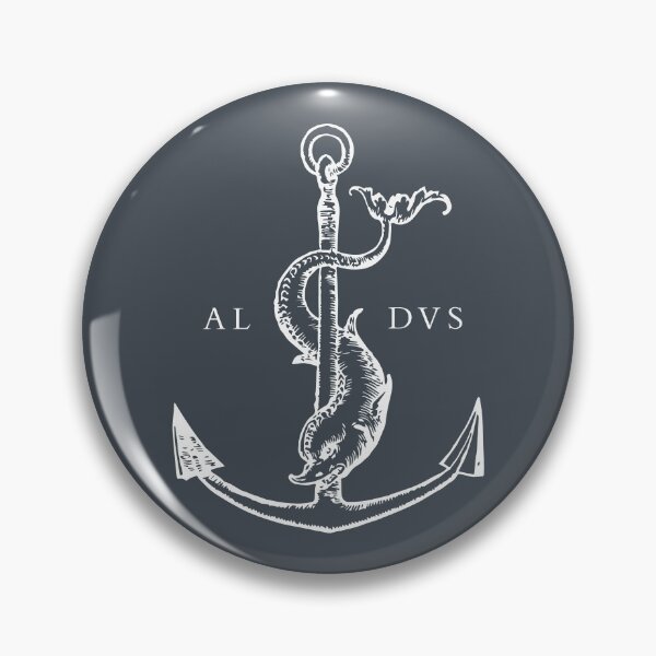 Item preview, Festina Lente - Aldus Manutius Printer's Mark - White designed and sold by SexyCodicology.