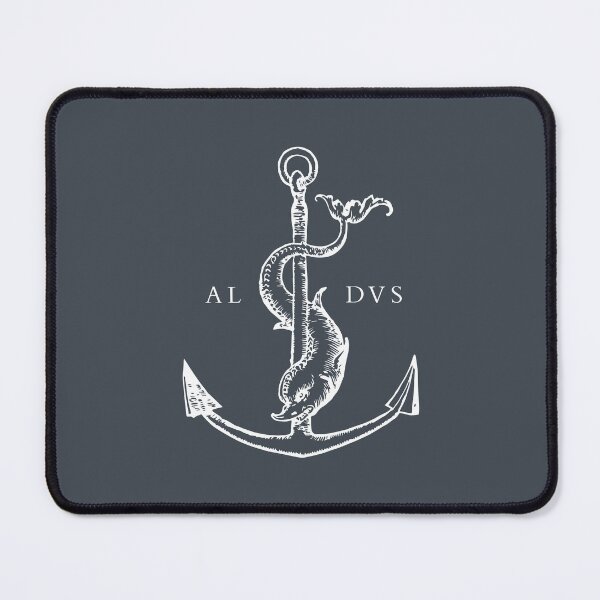 Item preview, Festina Lente - Aldus Manutius Printer's Mark - White designed and sold by SexyCodicology.