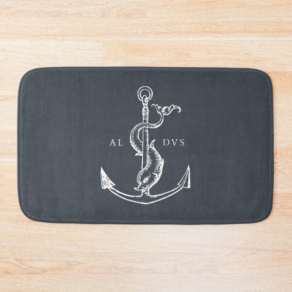 Item preview, Festina Lente - Aldus Manutius Printer's Mark - White designed and sold by SexyCodicology.