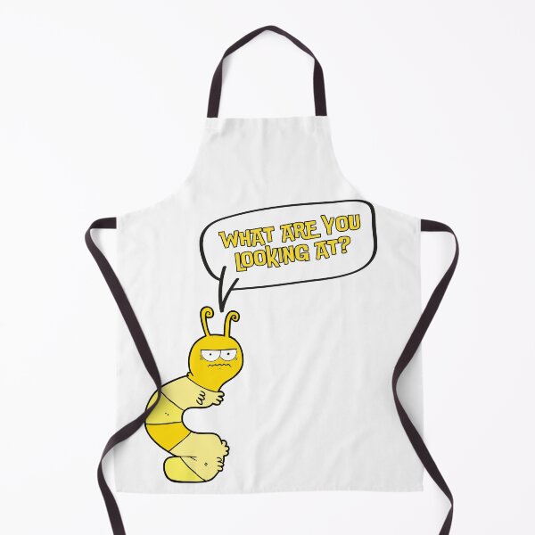 Item preview, Funny Art Print of Grumpy Caterpillar Saying "What are you looking at?" designed and sold by GiveMeMood.