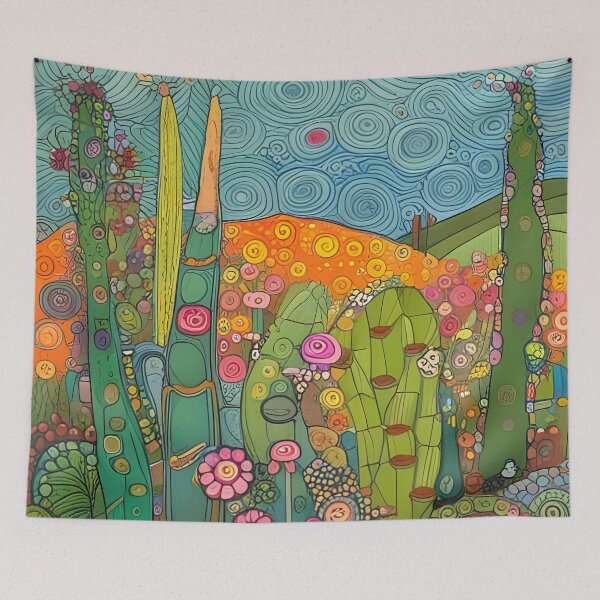 Aperçu de l'œuvre Champ de Cactus créée et vendue par Colin Bentham.
