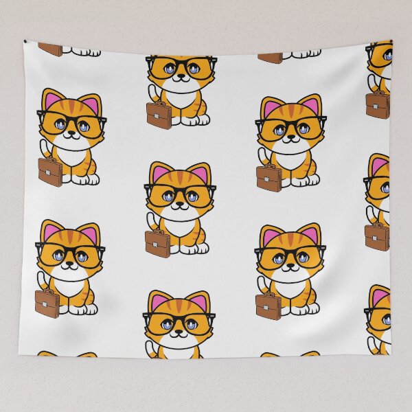 Item preview, Cute Orange Cat is off to work designed and sold by Pet Station.