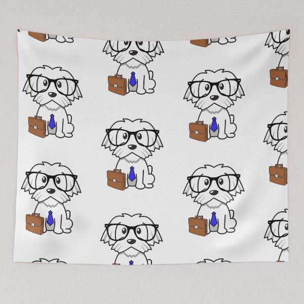 Item preview, Cute White Dog is off to work designed and sold by Pet Station.