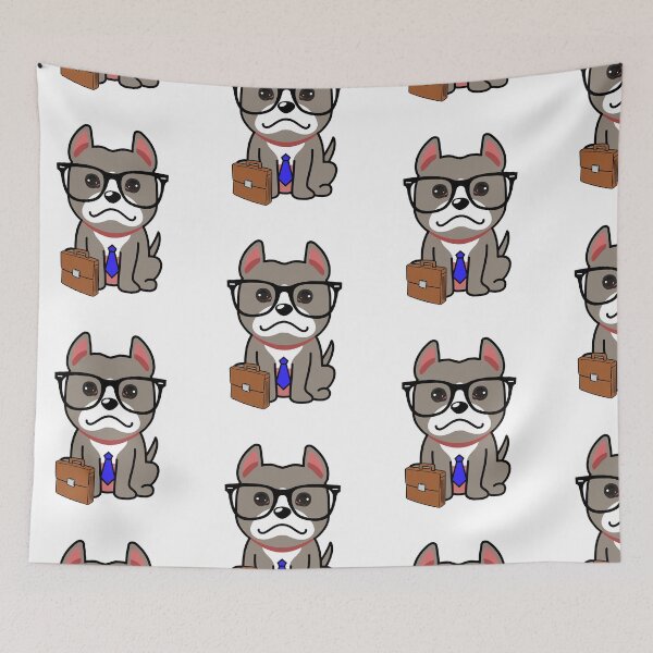 Item preview, Cute Grey Dog is off to work designed and sold by Pet Station.