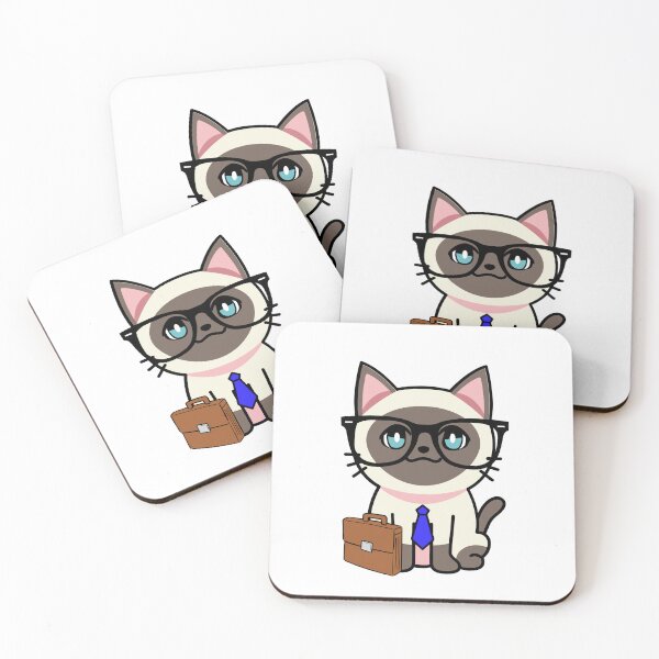 Item preview, Cute Siamese Cat is off to work designed and sold by Pet Station.