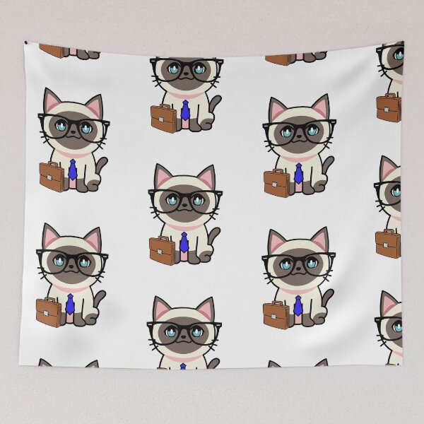 Item preview, Cute Siamese Cat is off to work designed and sold by Pet Station.
