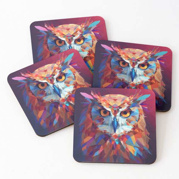 Item preview,  Colorful Owl Polygonal Art | Owl Lovers designed and sold by JFFStore.