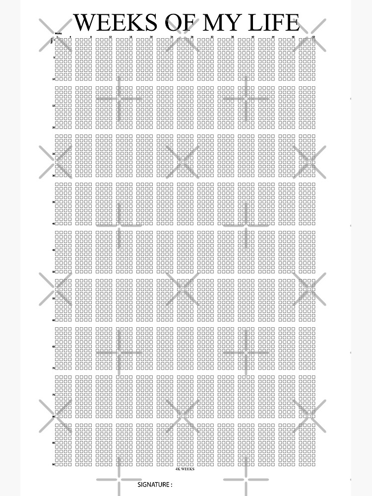 weeks-of-my-life-90-years-with-signature-white-background-life-calendar-poster-for-sale-by-mylecm-redbubble
