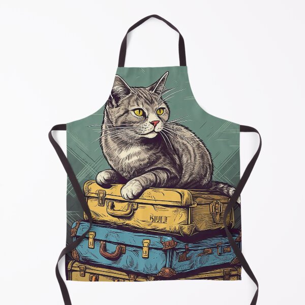 Item preview, Cat On Travel Suitcase designed and sold by prettykaler.