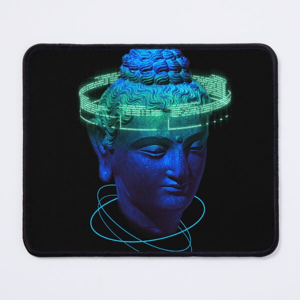 Item preview, buddha sculpture futuristic designed and sold by Blue Bouy.