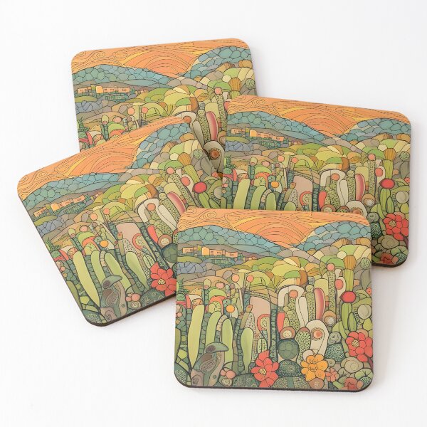 Aperçu de l'œuvre Champ de Cactus créée et vendue par Colin Bentham.