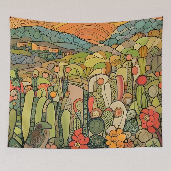 Aperçu de l'œuvre Champ de Cactus créée et vendue par Colin Bentham.