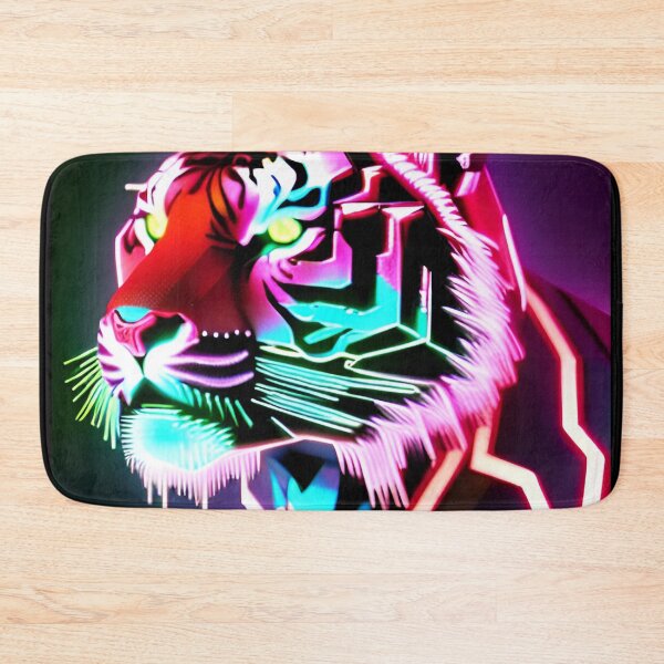 Item preview, Trippy Psychedelic Neon Tigers 14 designed and sold by Benito Del Ray.
