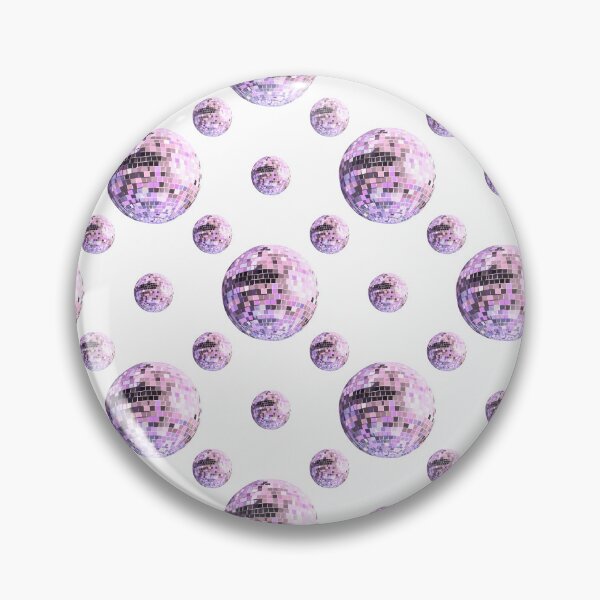 Item preview, Disco ball pattern pastel pink- white background designed and sold by Studio Lydia  Lovely.