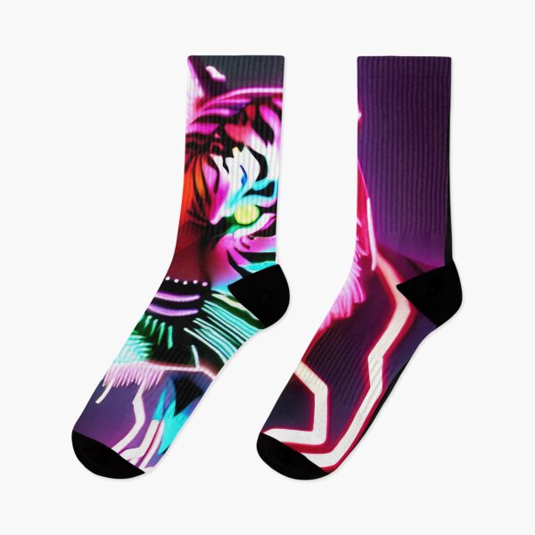 Item preview, Trippy Psychedelic Neon Tigers 14 designed and sold by Benito Del Ray.