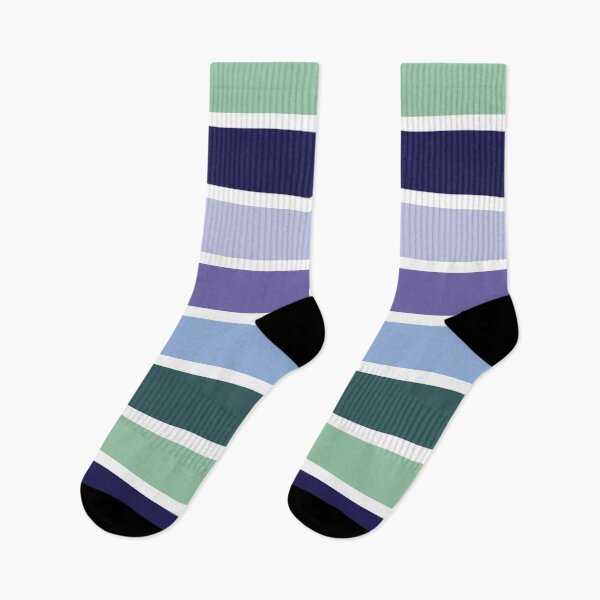 Item preview, Cool Winter Color Palette Stripes designed and sold by HopefulFlower.