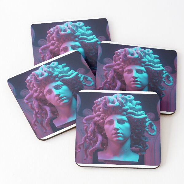 Item preview, Neon Serpents: A Vaporwave Homage to Medusa designed and sold by Mullet Monkey.