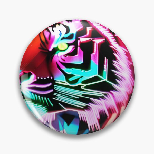 Item preview, Trippy Psychedelic Neon Tigers 14 designed and sold by Benito Del Ray.