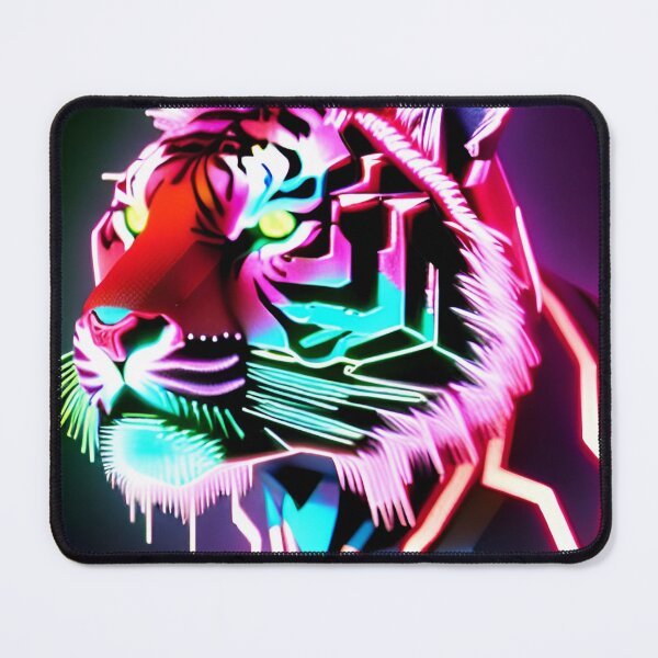 Item preview, Trippy Psychedelic Neon Tigers 14 designed and sold by Benito Del Ray.