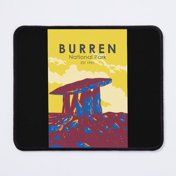 Item preview, Burren National Park Ireland Travel Art Vintage designed and sold by KrisSidDesigns.