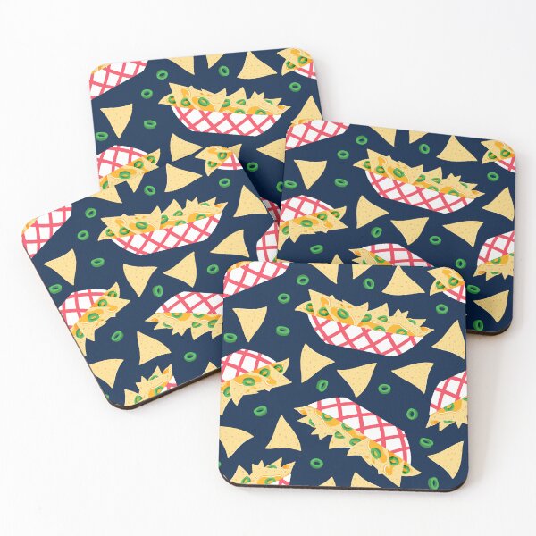Item preview, nachos - navy blue designed and sold by littlearrow.
