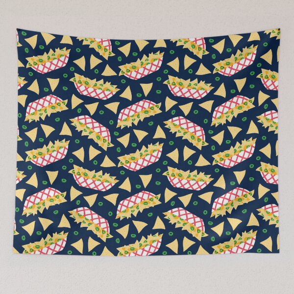 Item preview, nachos - navy blue designed and sold by littlearrow.