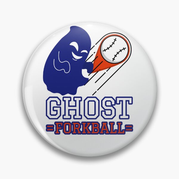 Item preview, Ghost Forkball Love Heart-Formed Baseball Design for Sports Enthusiasts designed and sold by ElLocoMus.