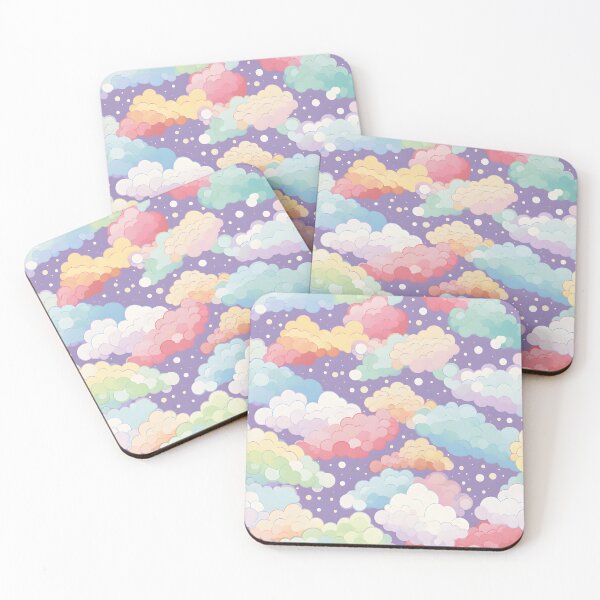 Item preview, Fluffy rainbow clouds designed and sold by CactusPan.