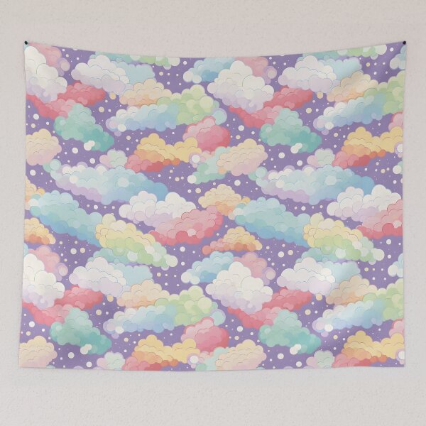 Item preview, Fluffy rainbow clouds designed and sold by CactusPan.