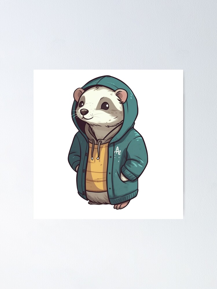 slimy-dunlin42: Adorable ferret, anthropomorphic