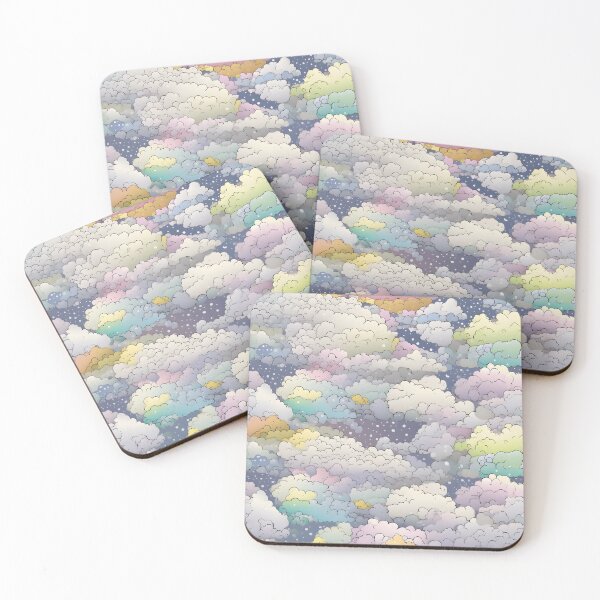 Item preview, Snowy colourful clouds designed and sold by CactusPan.