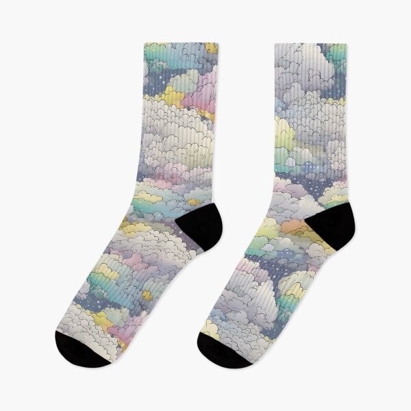 Item preview, Snowy colourful clouds designed and sold by CactusPan.