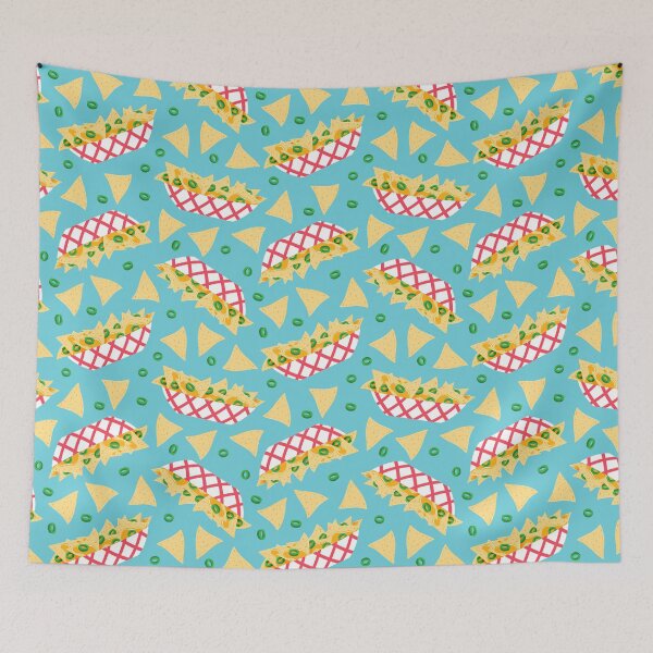 Item preview, nachos - teal designed and sold by littlearrow.