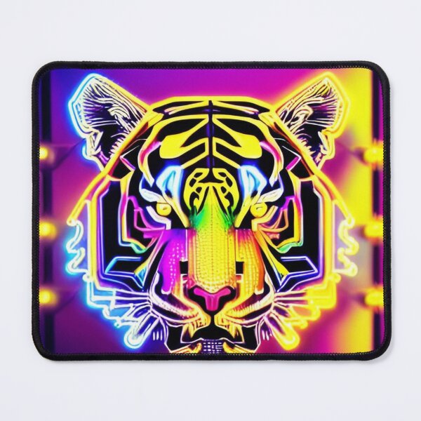 Item preview, Trippy Psychedelic Neon Tigers 15 designed and sold by Benito Del Ray.