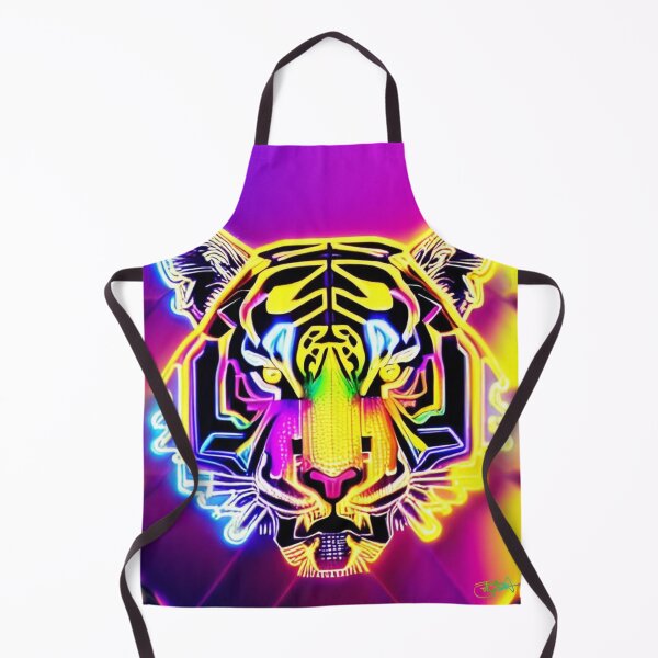 Item preview, Trippy Psychedelic Neon Tigers 15 designed and sold by Benito Del Ray.