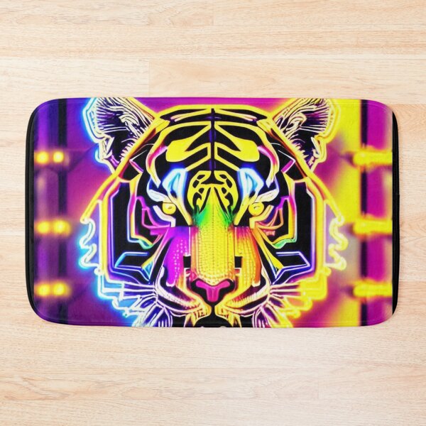 Item preview, Trippy Psychedelic Neon Tigers 15 designed and sold by Benito Del Ray.