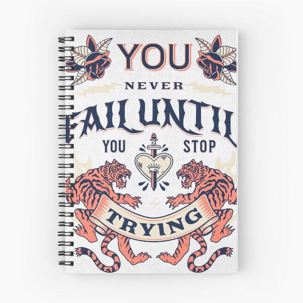 Item preview, You never fail until you stop trying t-shirt designed and sold by Tee Express.