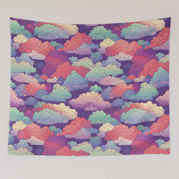 Item preview, Happy bubble clouds designed and sold by CactusPan.