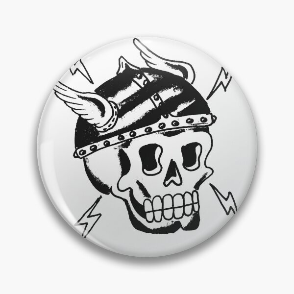 Item preview, old skull tattoo flash designed and sold by iamtrad.
