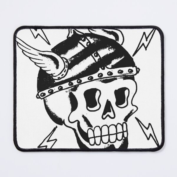 Item preview, old skull tattoo flash designed and sold by iamtrad.