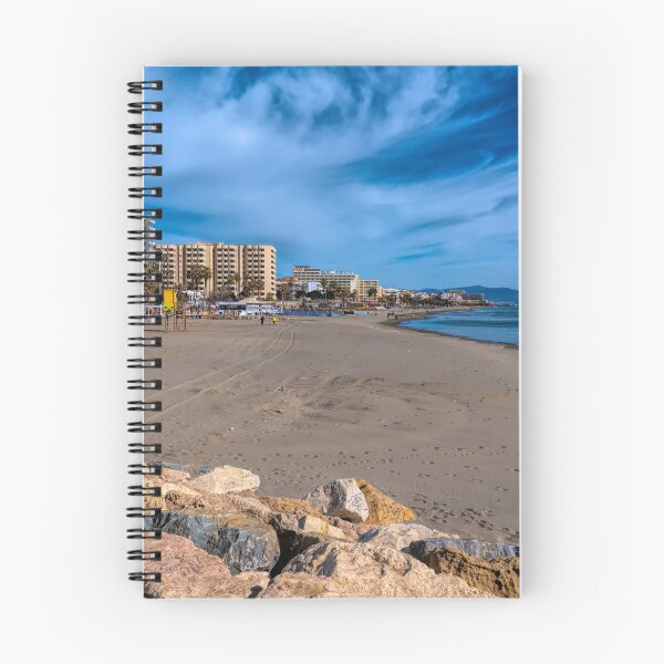 Item preview, Benalmadena Beach Playa de Fuente Salud view to Carihuela and Torremolinas Spain Costa del Sol designed and sold by acceleratorhams.