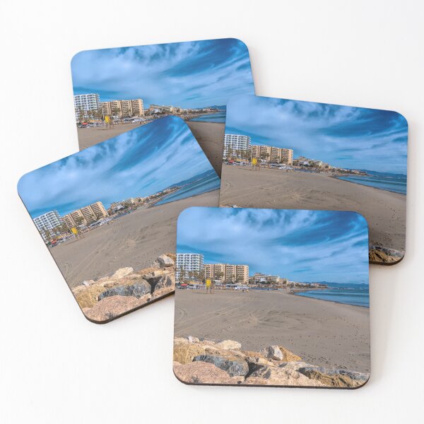 Item preview, Benalmadena Beach Playa de Fuente Salud view to Carihuela and Torremolinas Spain Costa del Sol designed and sold by acceleratorhams.