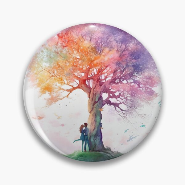 Item preview, Watercolor Magic trees collection artwork #7 designed and sold by LollyShineART.
