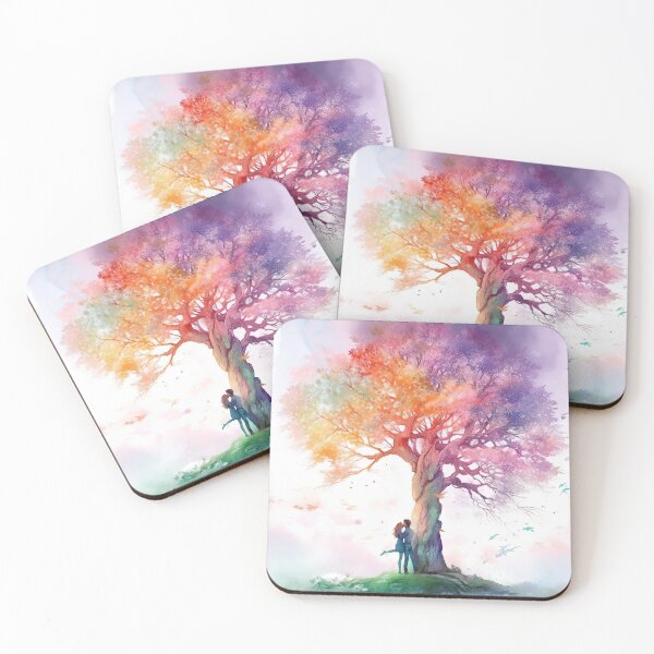 Item preview, Watercolor Magic trees collection artwork #7 designed and sold by LollyShineART.