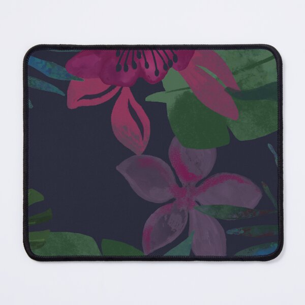 Item preview,  NAVY BLUE TROPICAL FLOWERS designed and sold by NEWGARDEN STUDIO.