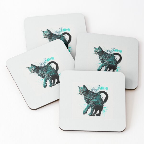 Item preview, Ccc3c_Cyberpunk Cat_32 designed and sold by CritterCuties.