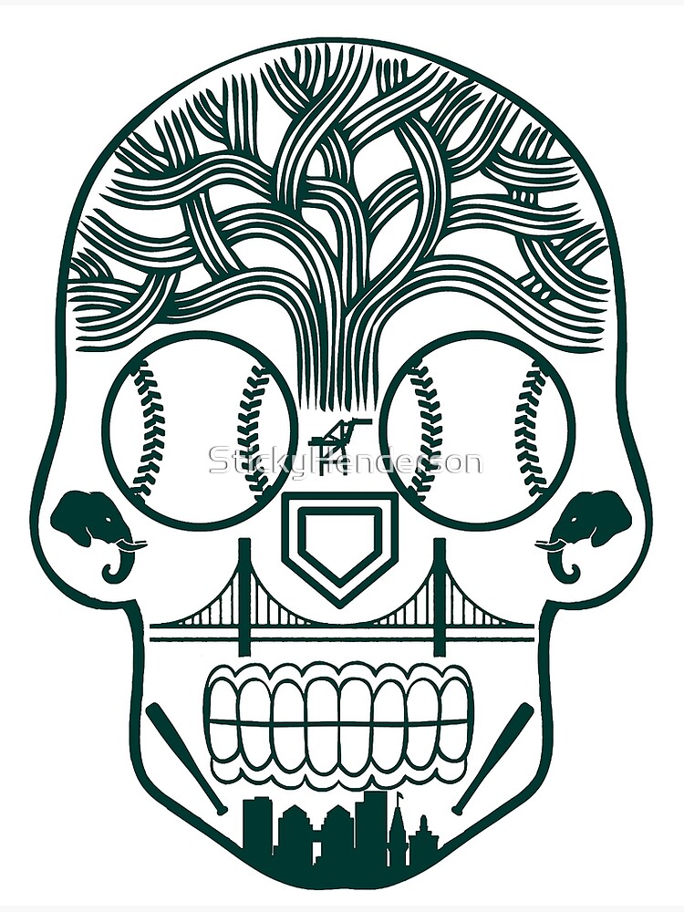 Oakland Sugar Skull Poster for Sale by StickyHenderson